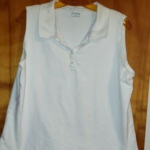 St John's Bay 1x Sleeveless Polo Price Firm Just Reduced